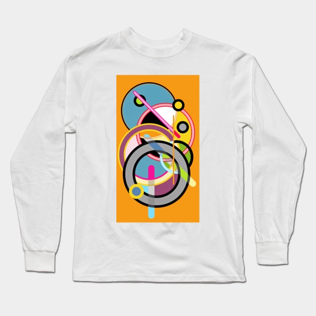 Expressive automatism abstract 636 Long Sleeve T-Shirt by artsale